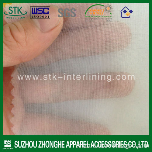 Supper thin and light fusible 100% polyester interlining